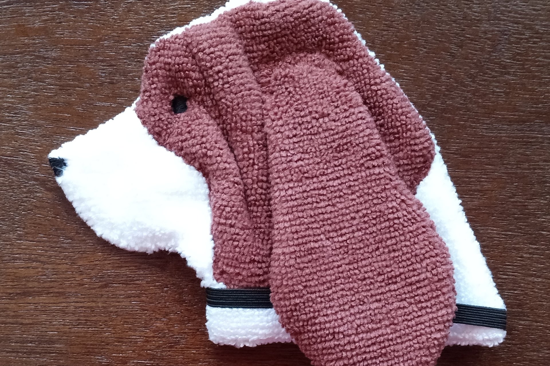Soft, microfiber terry cloth towels made in the shape of a Basset Hound.