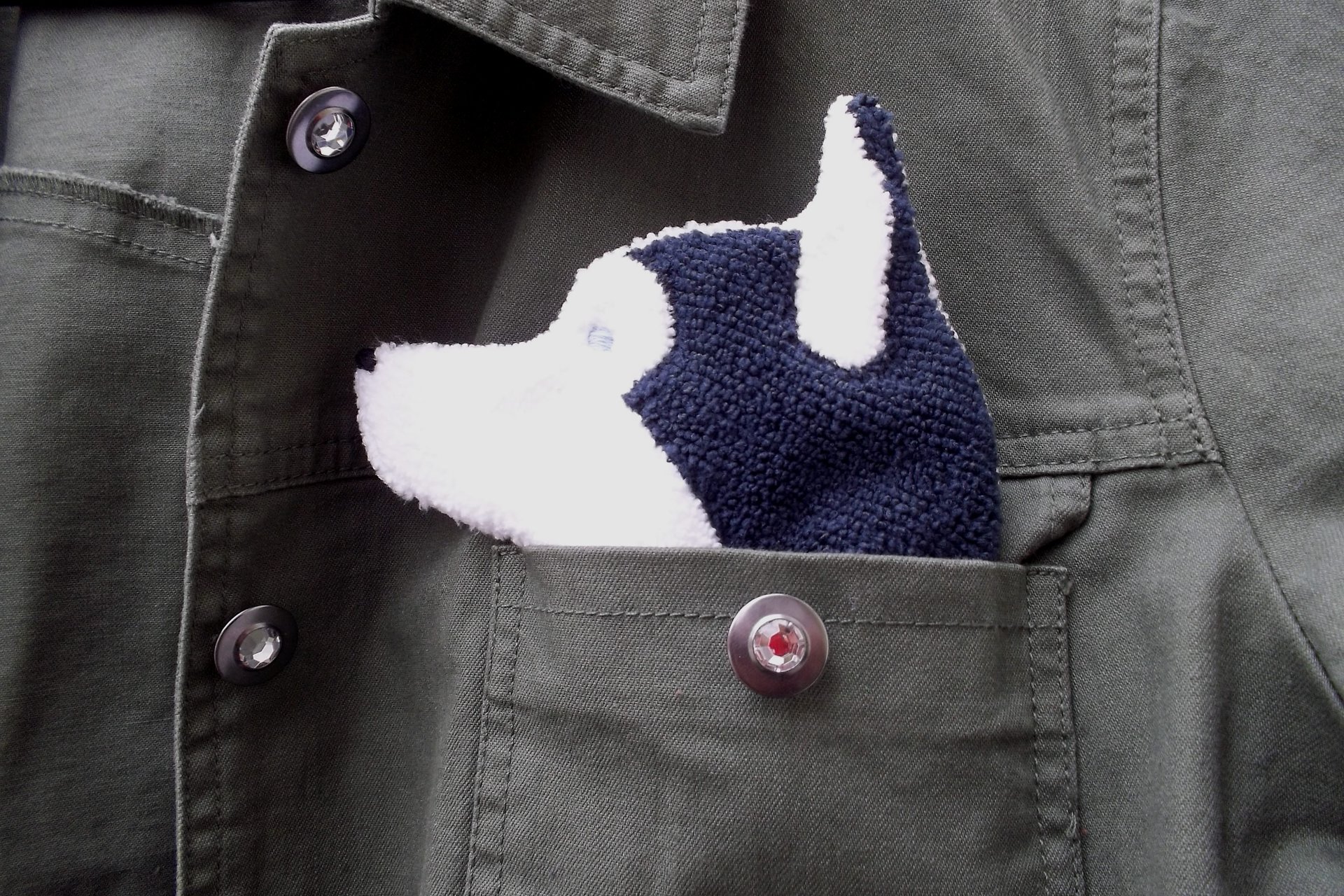 Smudge Dog Husky Microfiber Covert Cleaning Cloth