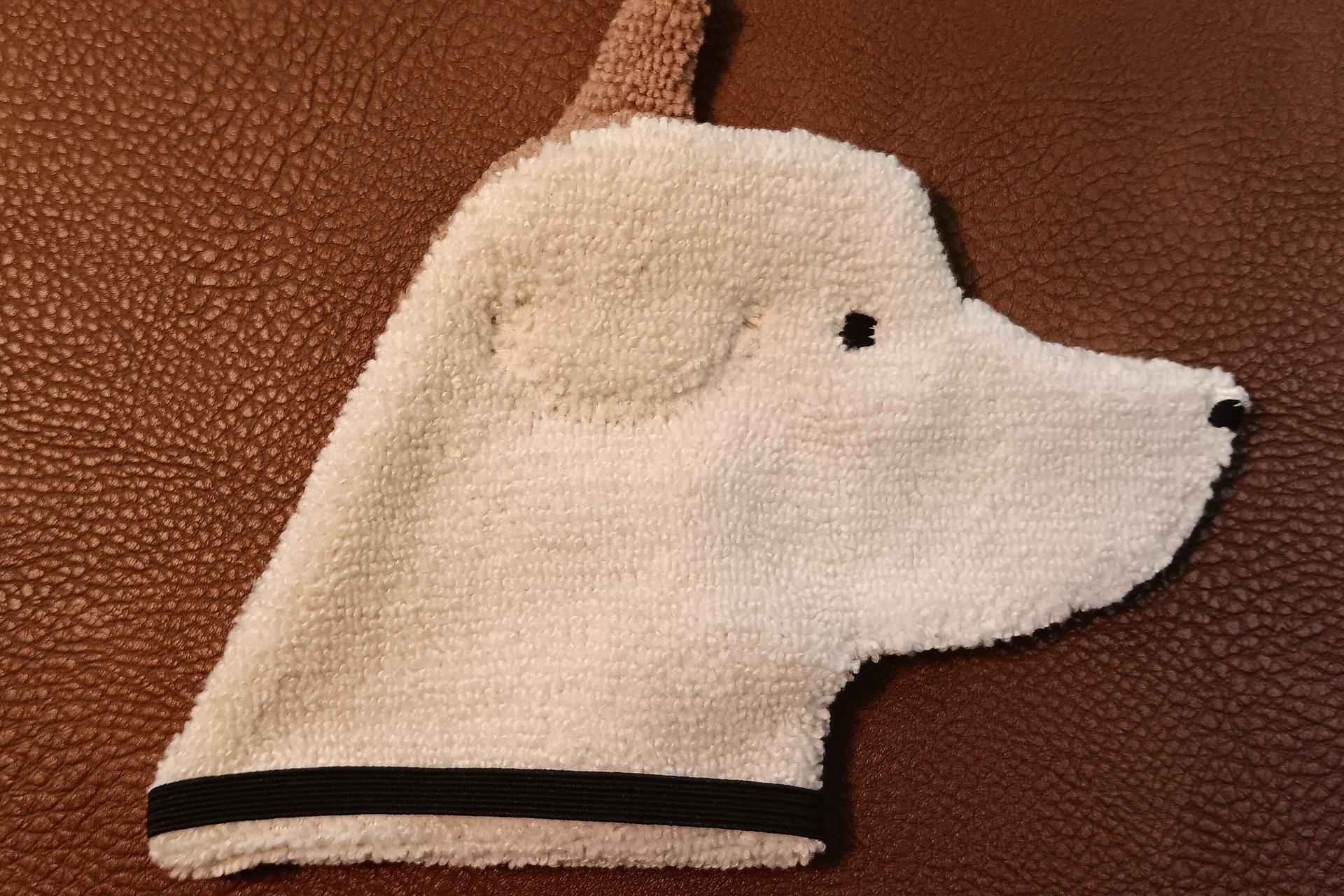 The back of the Smudge Dog is a solid color