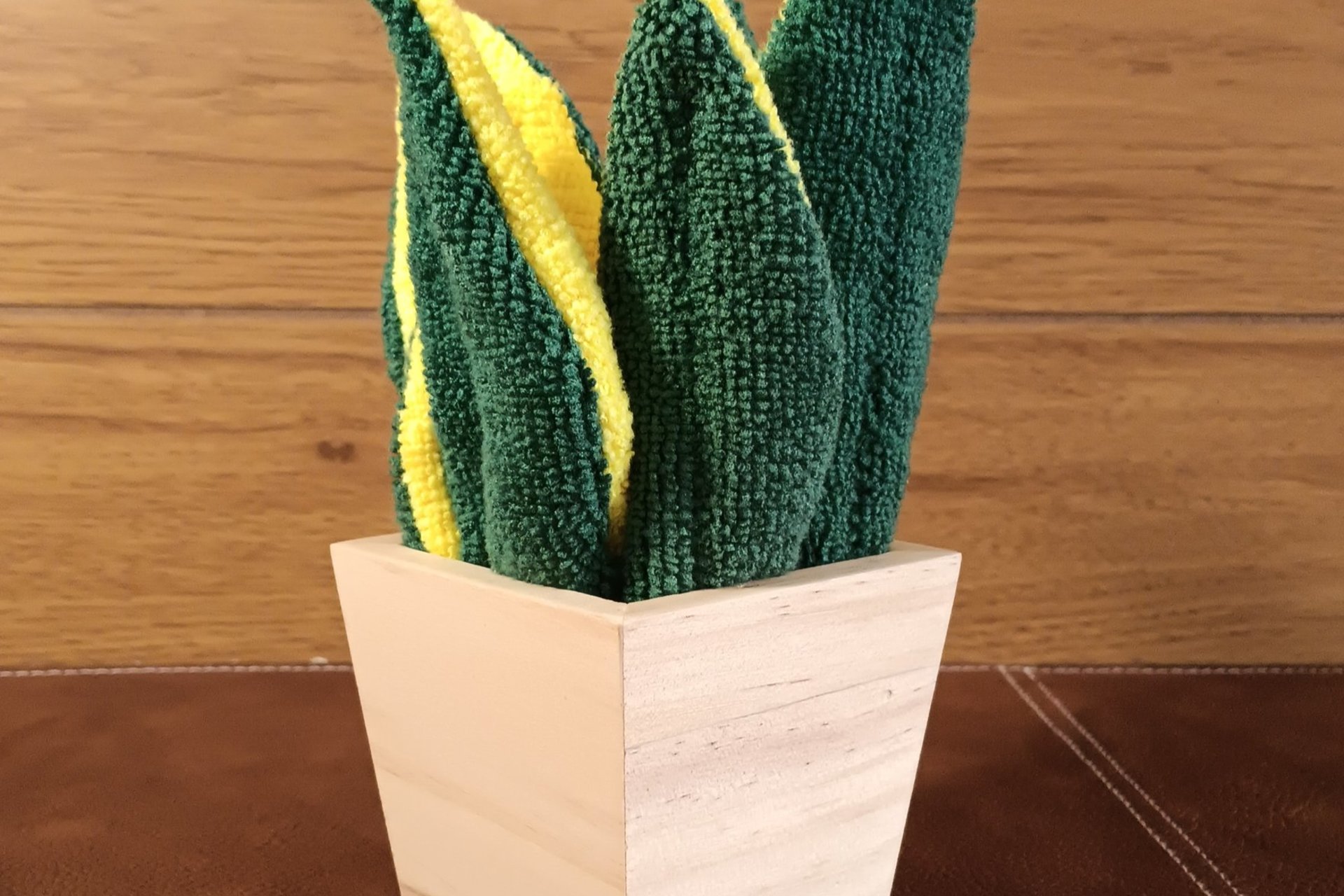 Deluxe Smudge Plant in Wooden Pot, Multipurpose Microfiber Cleaning Cloth