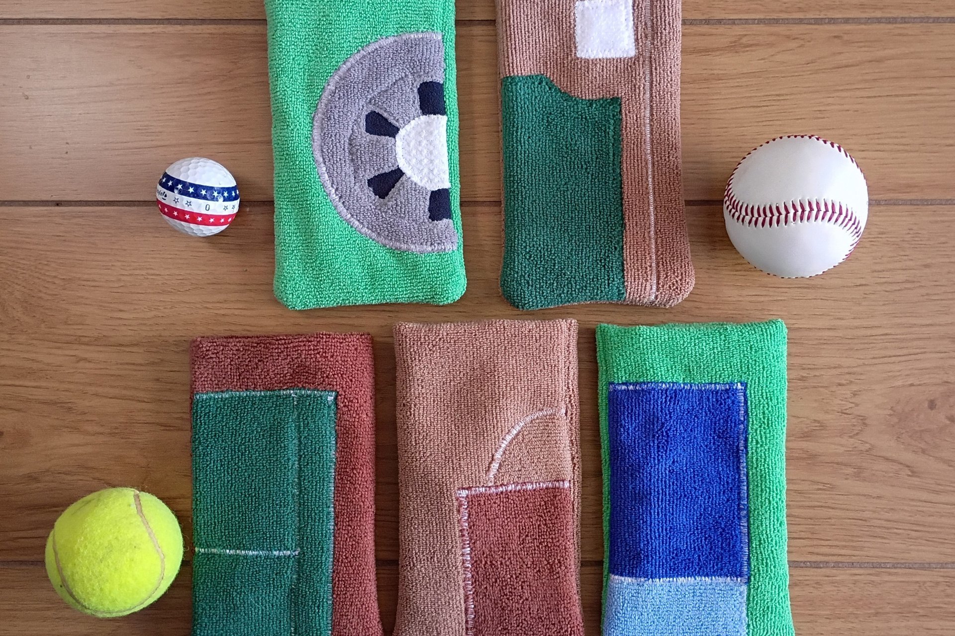 Baseball Themed Microfiber Glasses/Cellphone Case, Cleaner and Case in One!