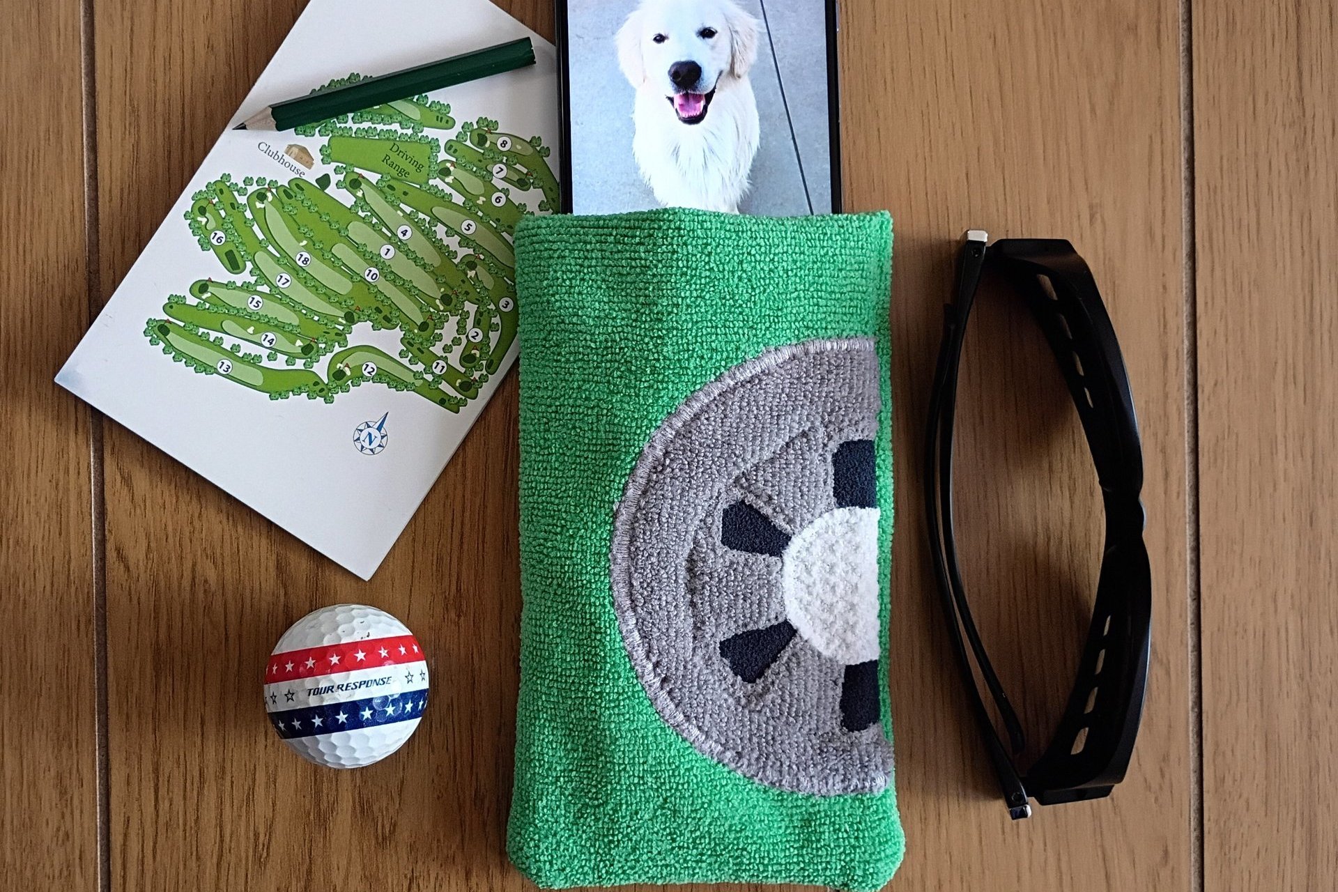 Baseball Themed Microfiber Glasses/Cellphone Case, Cleaner and Case in One!