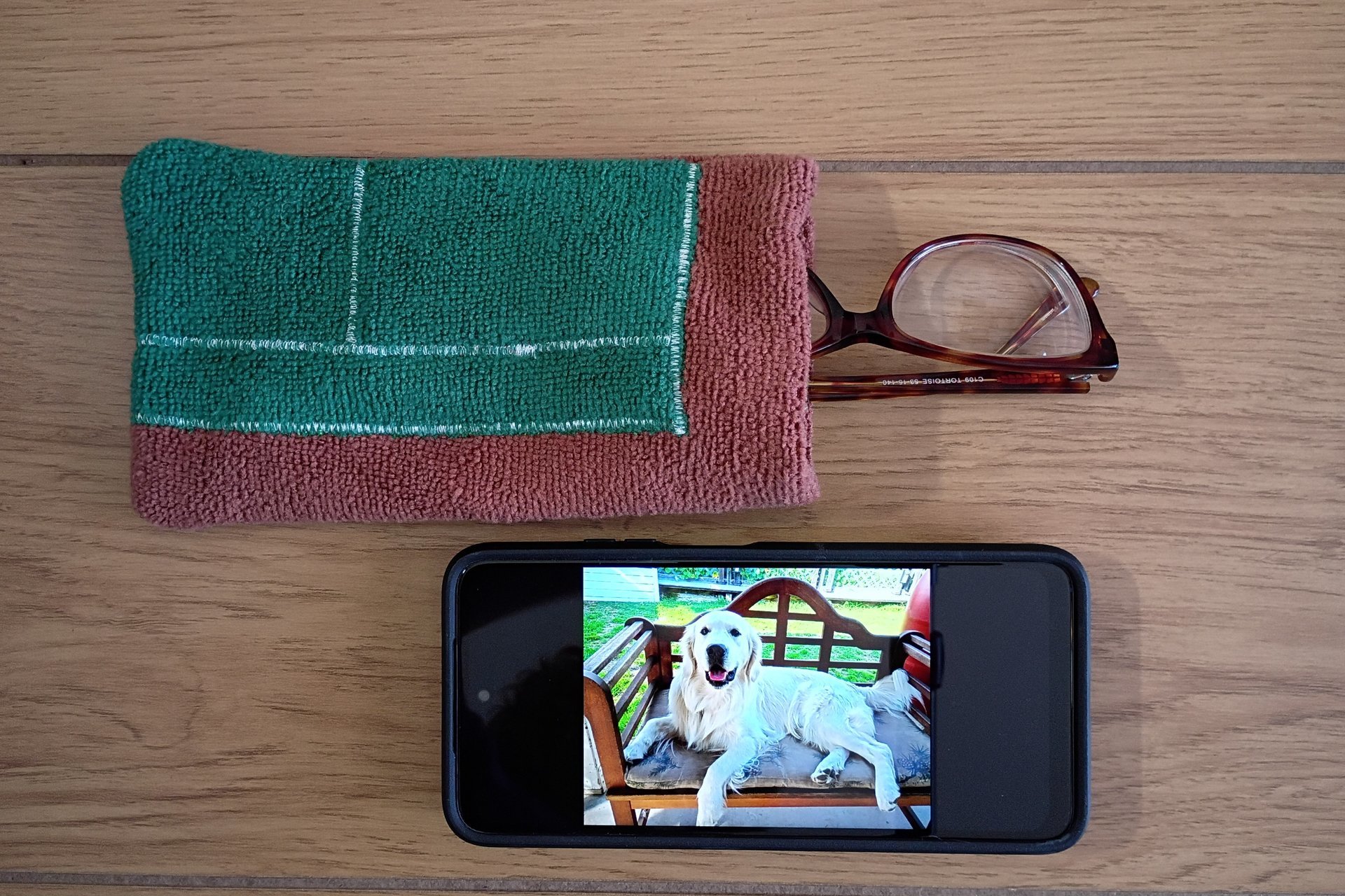 Tennis Themed Microfiber Glasses/Cellphone Case, Cleaner and Case in One!