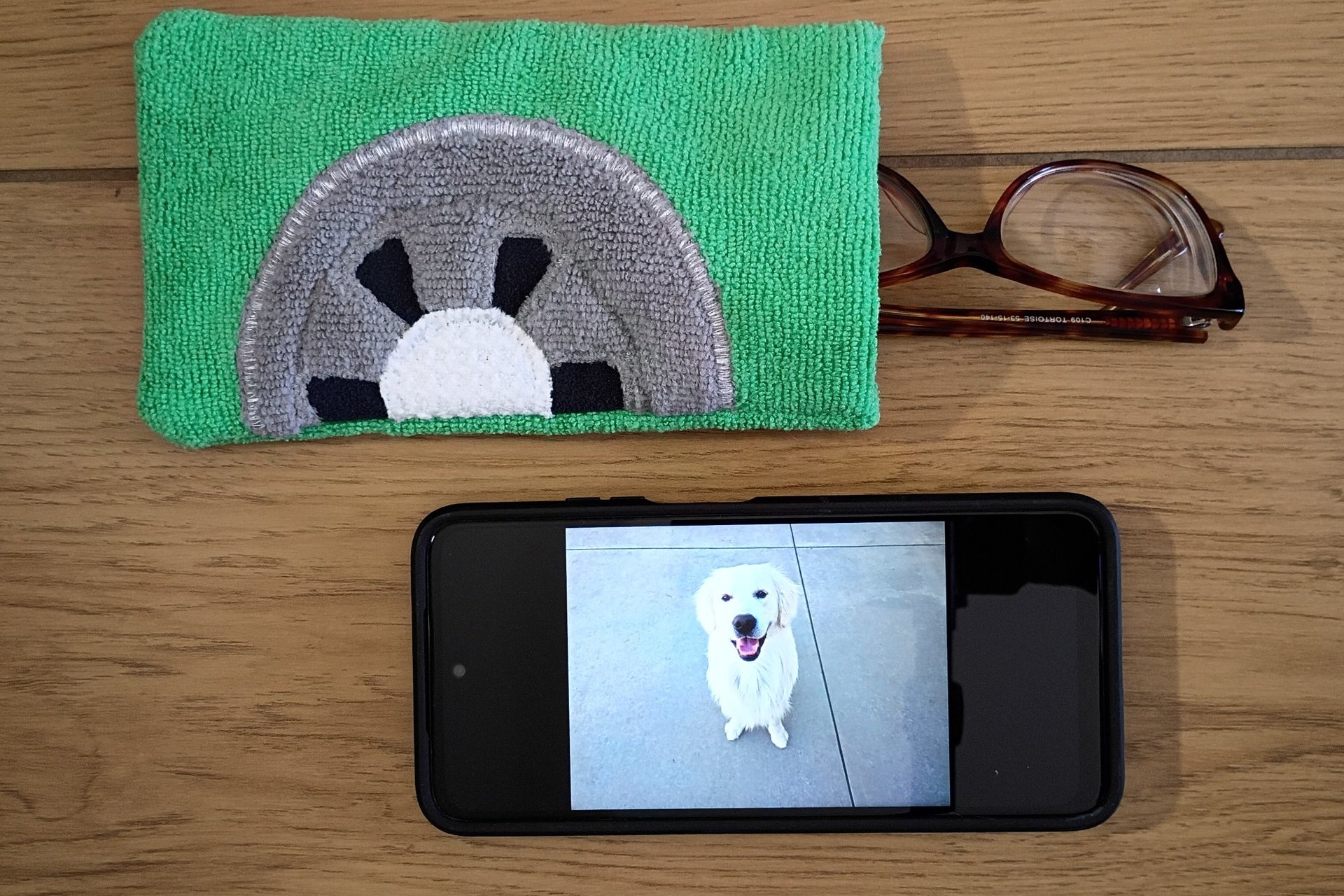 Baseball Themed Microfiber Glasses/Cellphone Case, Cleaner and Case in One!