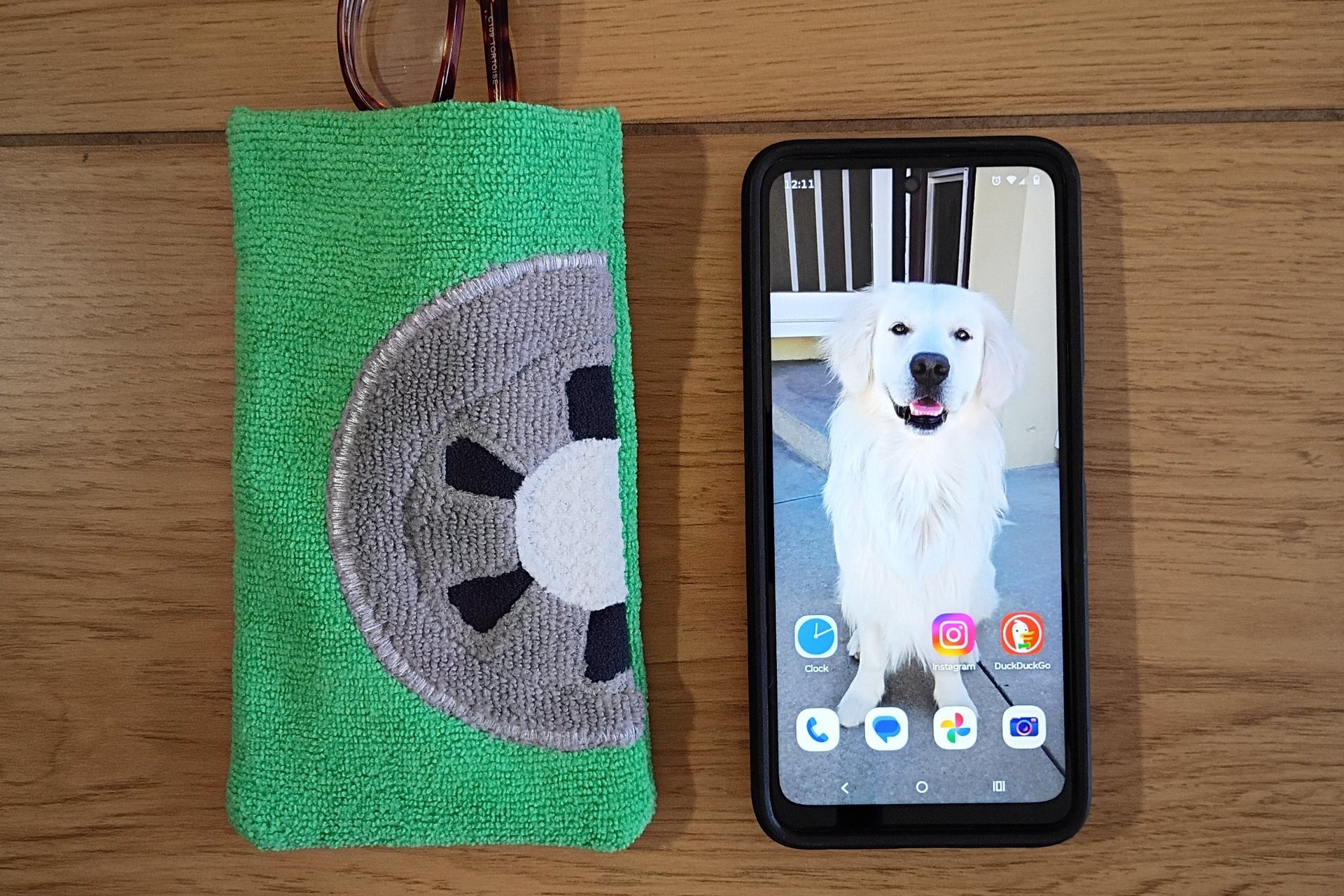 Baseball Themed Microfiber Glasses/Cellphone Case, Cleaner and Case in One!