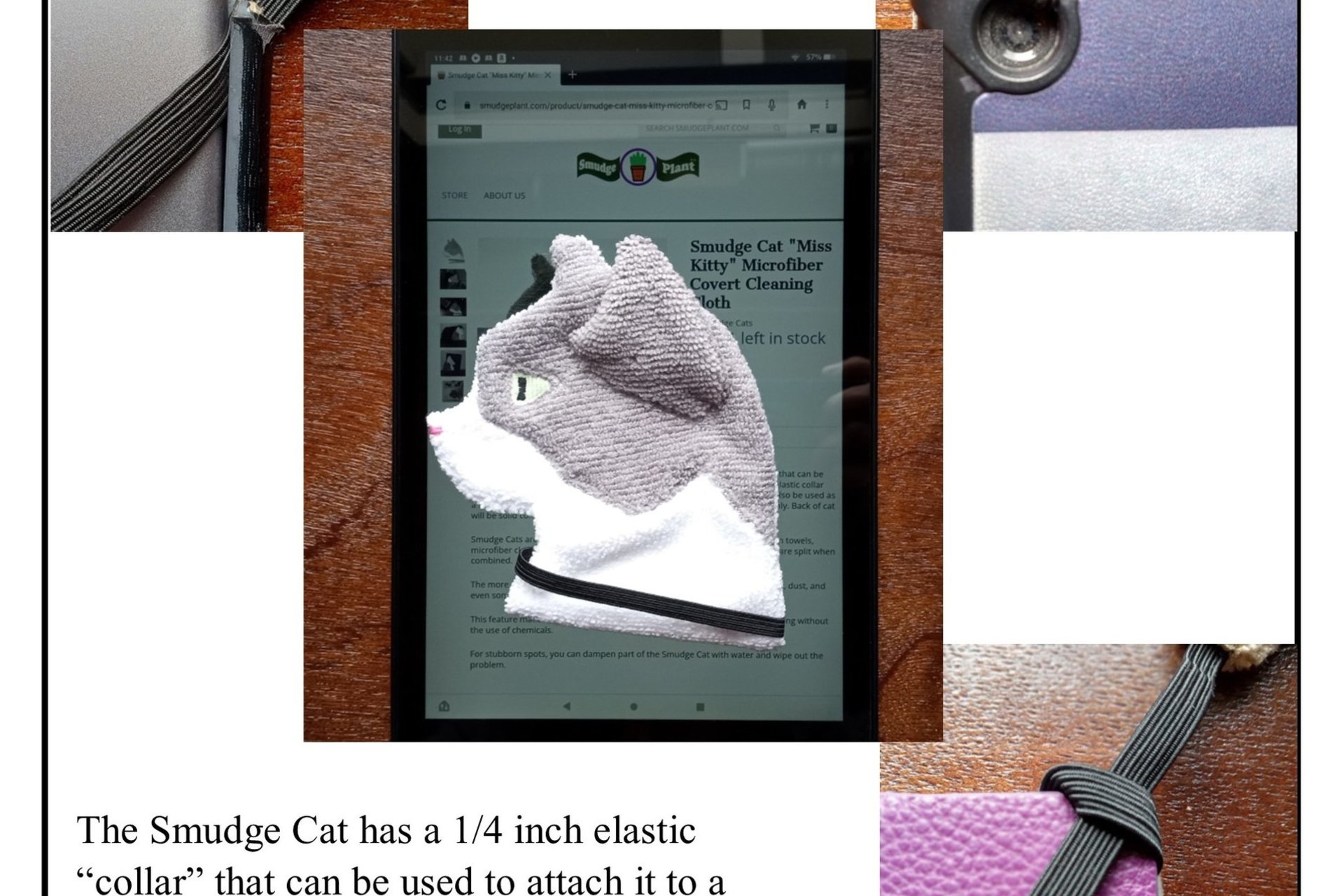 Smudge Cat "Tux" Microfiber Covert Cleaning Cloth