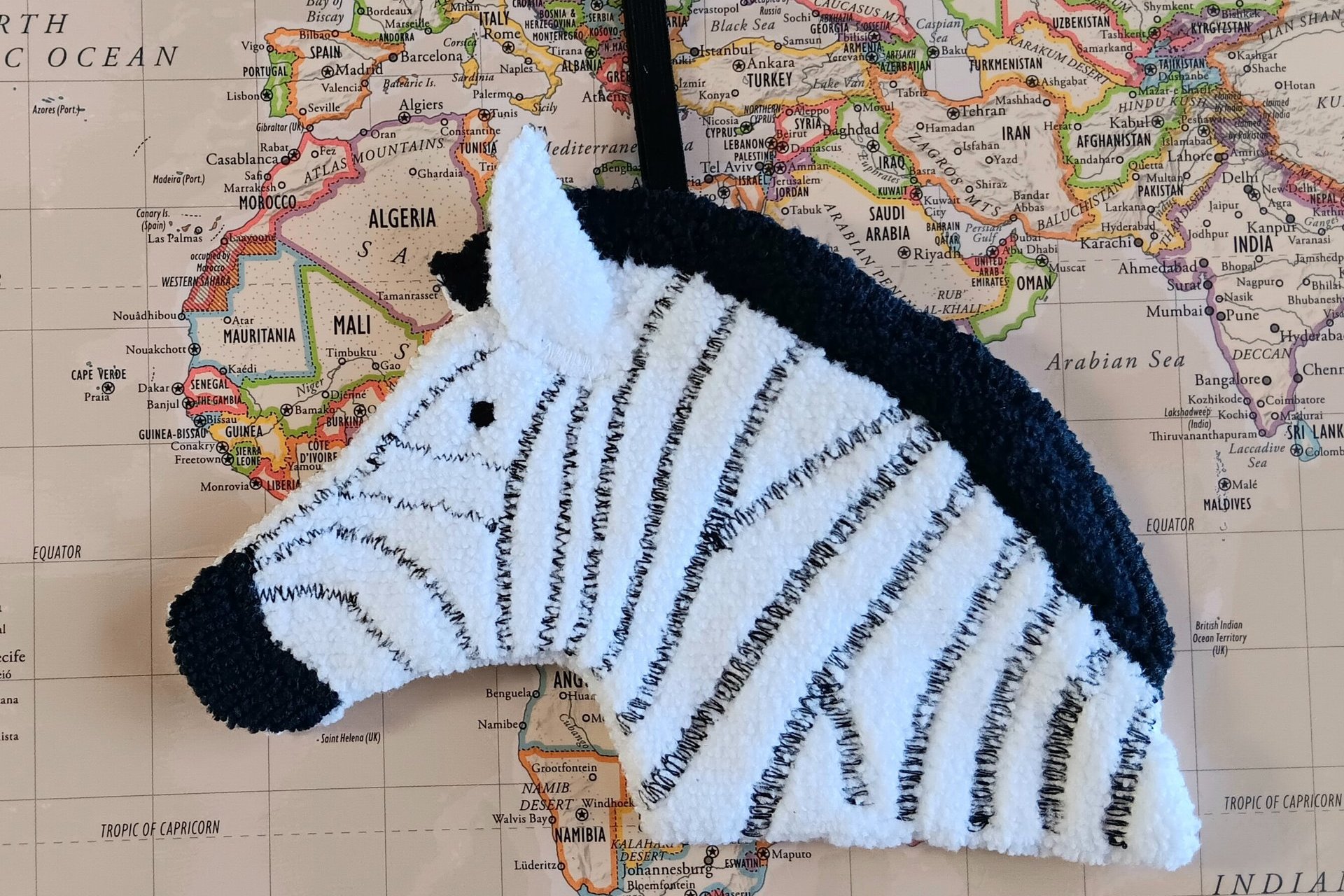 Smudge Safari: Zebra Microfiber Covert Cleaning Cloth