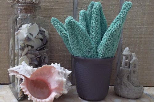 Smudge Plant Microfiber Cleaning Cloth