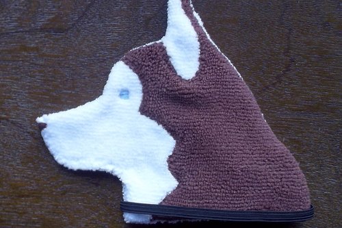 Smudge Dog Husky "Sasha"  Microfiber  Covert Cleaning Cloth