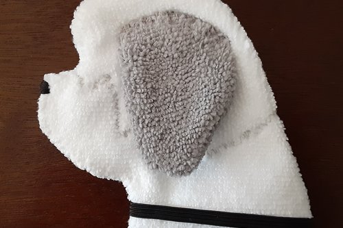 Smudge Dog Old English Sheepdog "Scout" Microfiber Covert Cleaning Cloth