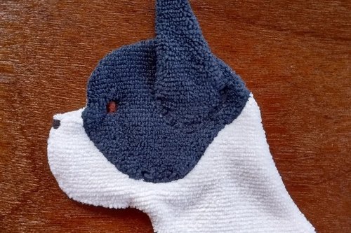 Smudge Dog Boston Terrier "Sox" Microfiber Covert Cleaning Cloth