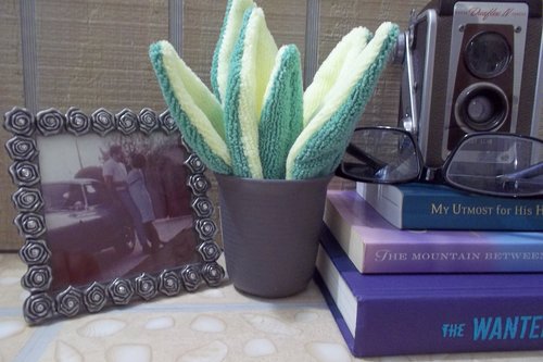 Smudge Plant Colors Microfiber Covert Cleaning Cloth