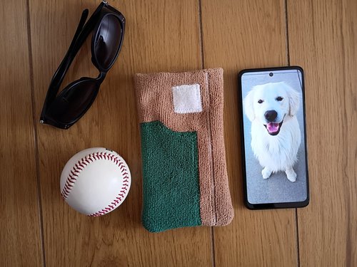 Baseball Themed Microfiber Glasses/Cellphone Case, Cleaner and Case in One!