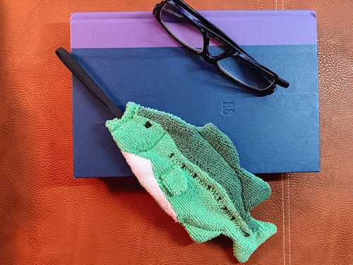 Smudge Fish: Largemouth Bass Microfiber  Covert Cleaning Cloth